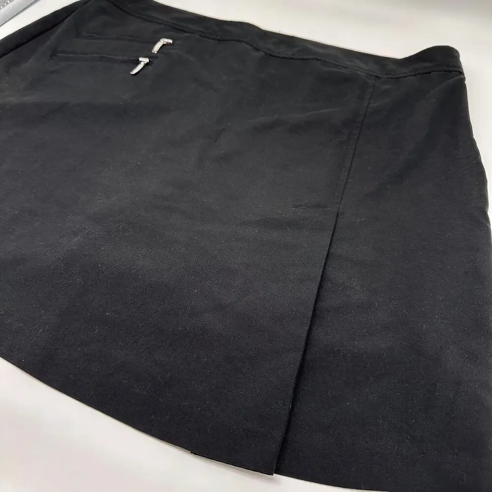 IZOD Black Golf Skort Women's Size 12 - Picture 3 of 10